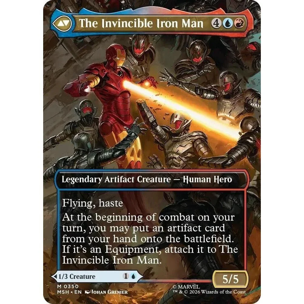 Tony Stark (Borderless) (0350) | MSH | 350 | NM/Mythic | 080-MTG-A